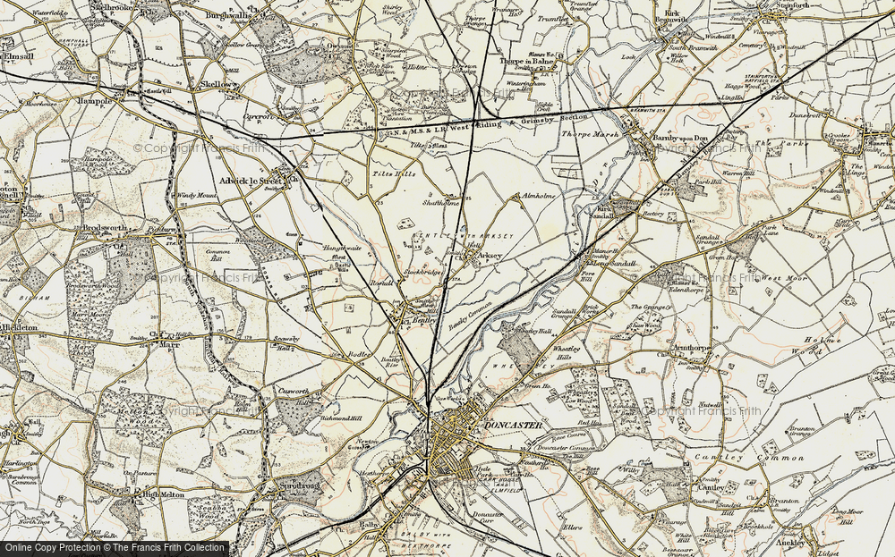 Old Map of Stockbridge, 1903 in 1903