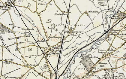 Old map of Stockbridge in 1903