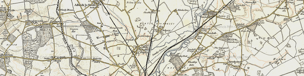 Old map of Stockbridge in 1903