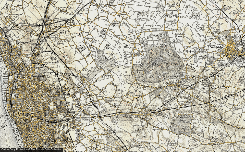 Old Map of Stockbridge Village, 1902-1903 in 1902-1903