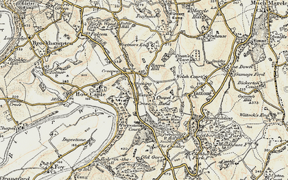 Old map of Stocking in 1899-1900