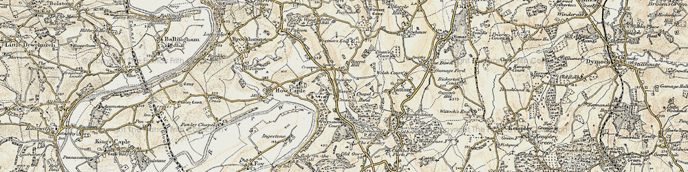 Old map of Stocking in 1899-1900