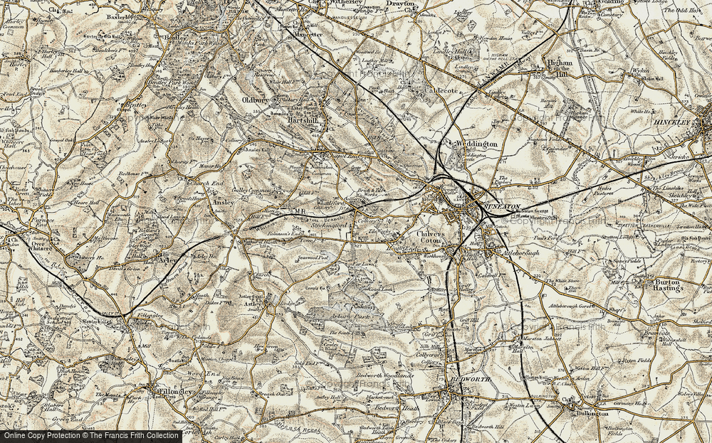 Old Map of Stockingford, 1901-1902 in 1901-1902