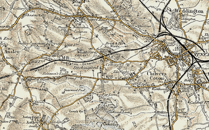 Old map of Stockingford in 1901-1902