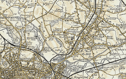 Old map of Stockland Green in 1902