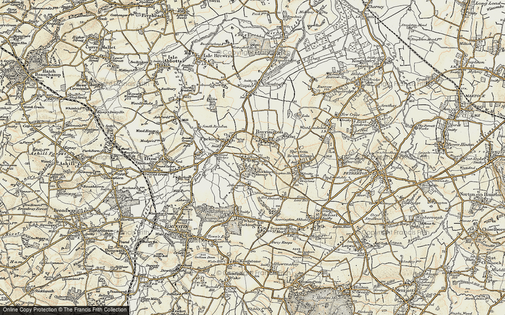 Old Map of Stocklinch, 1898-1900 in 1898-1900