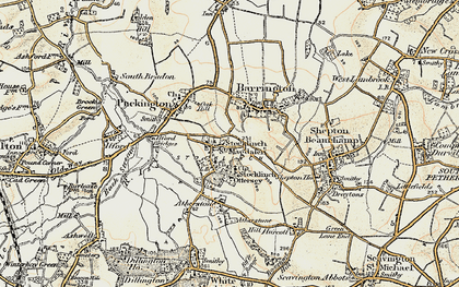 Old map of Stocklinch in 1898-1900