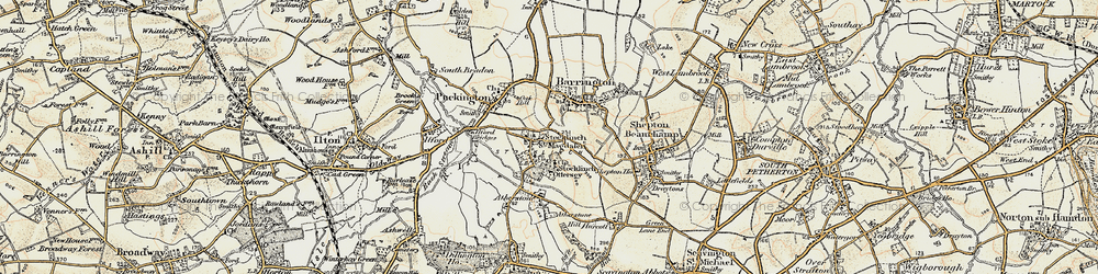 Old map of Stocklinch in 1898-1900