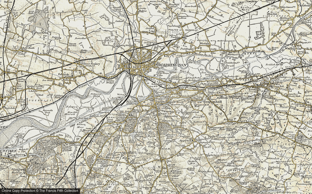 Old Map of Stockton Heath, 1903 in 1903