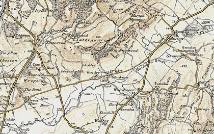 Old map of Stocktonwood in 1902-1903