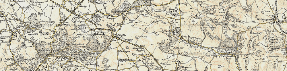 Old map of Stockwell in 1898-1900