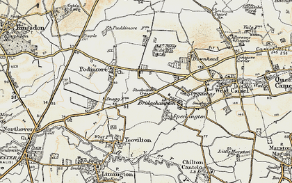 Old map of Stockwitch Cross in 1899
