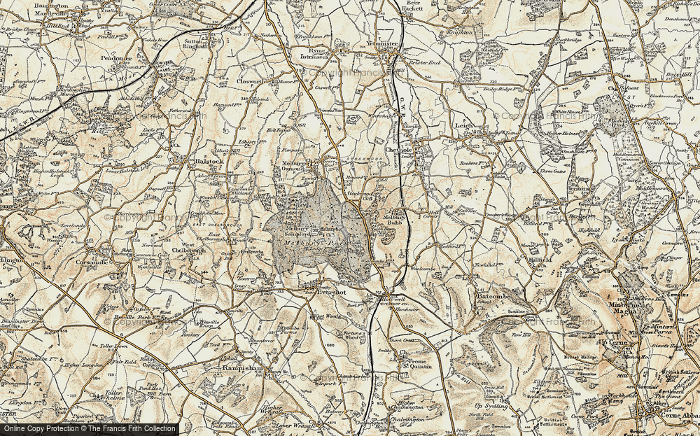 Old Map of Stockwood, 1899 in 1899