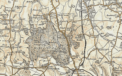 Old map of Stockwood in 1899