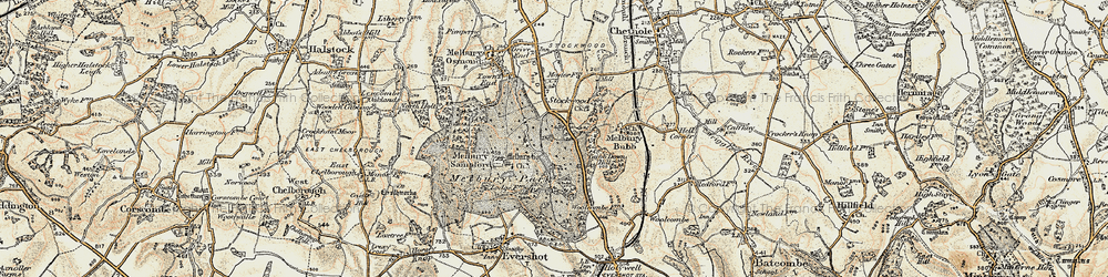 Old map of Stockwood in 1899