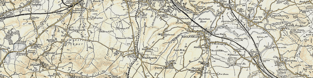 Old map of Stockwood in 1899