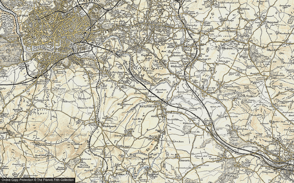 Old Map of Stockwood Vale, 1899 in 1899
