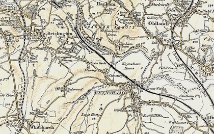 Old map of Stockwood Vale in 1899