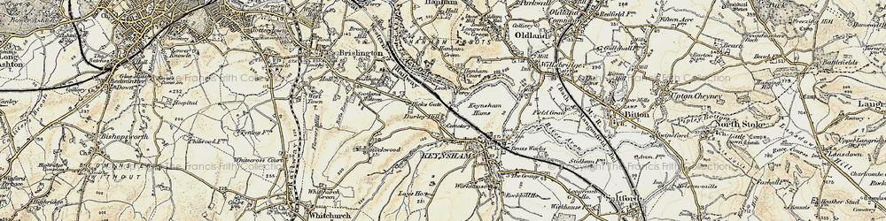 Old map of Stockwood Vale in 1899