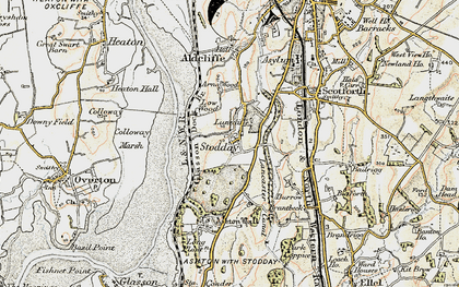 Old map of Stodday in 1903-1904