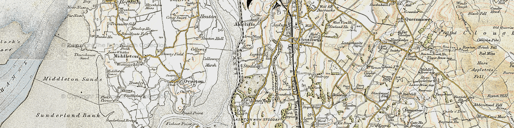 Old map of Arna Wood in 1903-1904