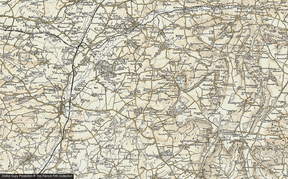 Old Map of Stoford Water, 1898-1900 in 1898-1900