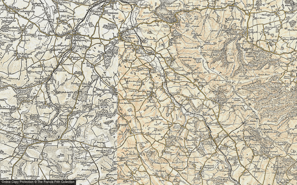 Old Map of Stogumber, 1898-1900 in 1898-1900