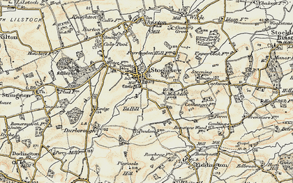 Old map of Stogursey in 1898-1900