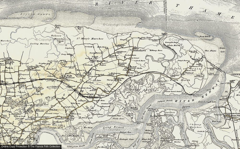 Old Map of Stoke, 1897-1898 in 1897-1898