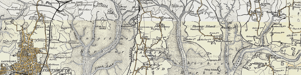 Old map of Stoke in 1897-1899