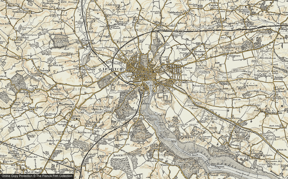 Old Map of Stoke, 1898-1901 in 1898-1901
