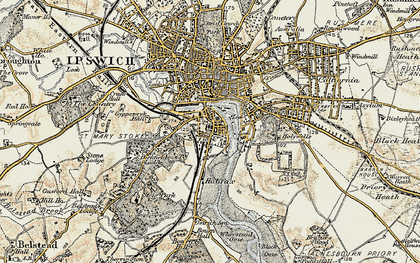Old map of Stoke in 1898-1901