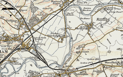 Old map of Stoke Bardolph in 1902-1903