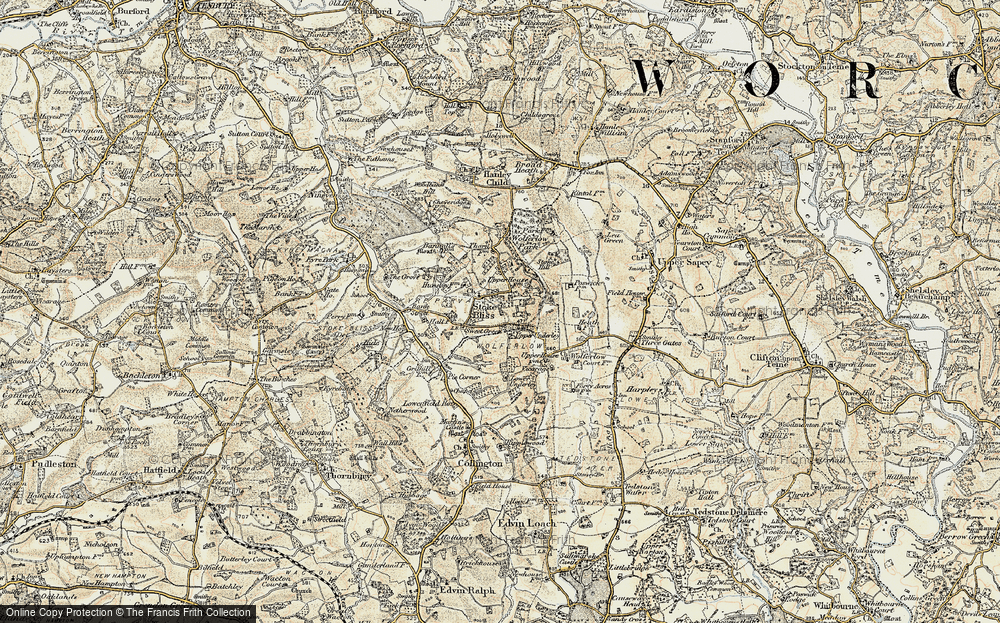 Old Map of Stoke Bliss, 1899-1902 in 1899-1902
