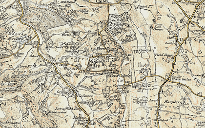 Old map of Wolferlow Park in 1899-1902