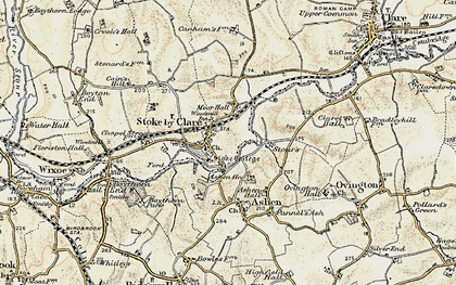 Old map of Stoke by Clare in 1898-1901