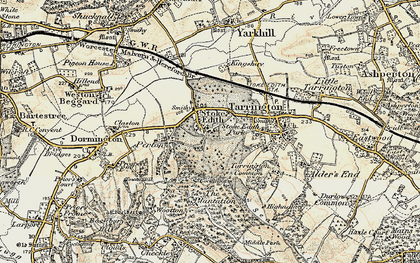 Old map of Stoke Edith in 1899-1901