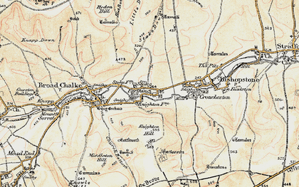 Old map of Stoke Farthing in 1897-1909