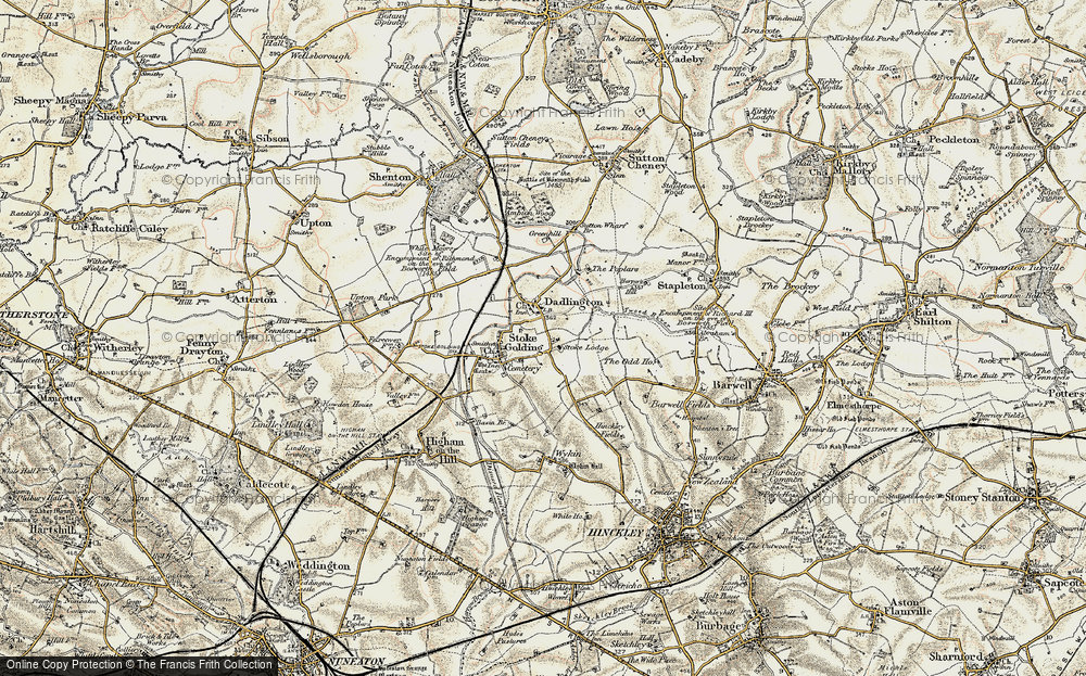 Old Map of Stoke Golding, 1901-1903 in 1901-1903
