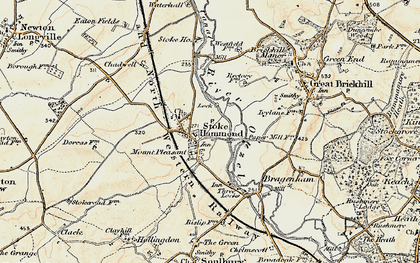 Old map of Stoke Hammond in 1898