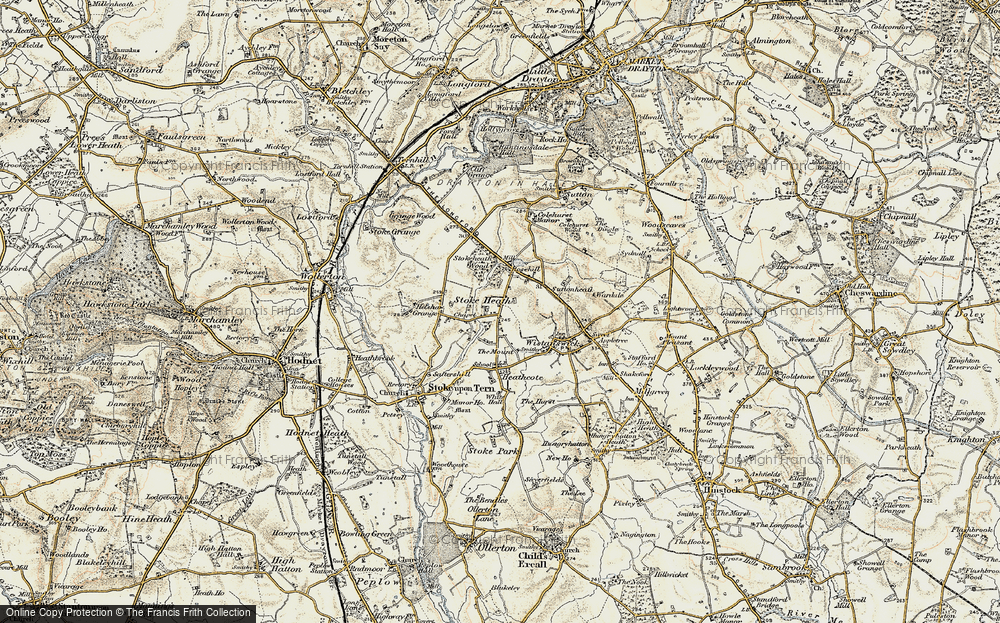 Old Map of Stoke Heath, 1902 in 1902