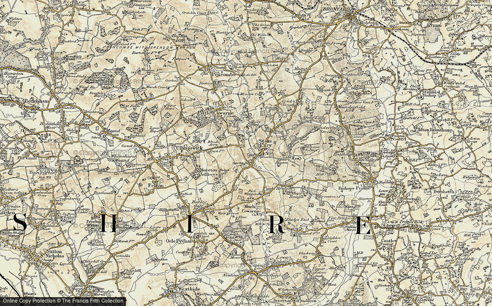 Old Map of Stoke Hill, 1899-1901 in 1899-1901
