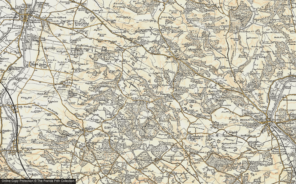 Old Map of Stoke Row, 1897-1900 in 1897-1900
