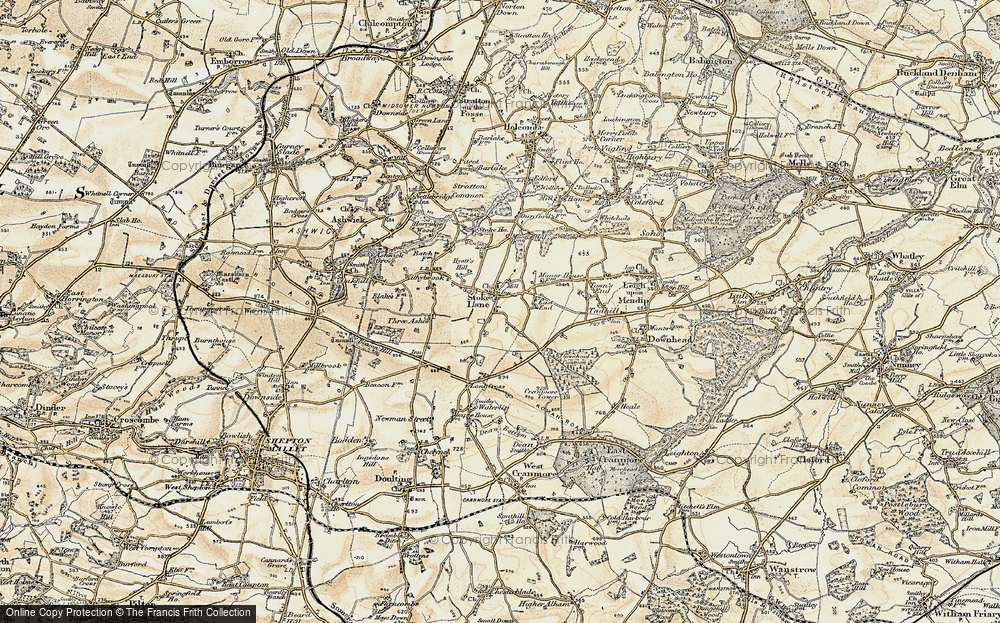 Old Map of Stoke St Michael, 1899 in 1899