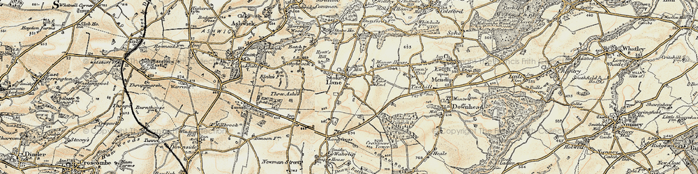 Old map of Stoke St Michael in 1899