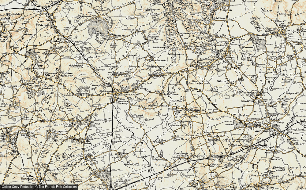 Old Map of Stoke Trister, 1897-1899 in 1897-1899