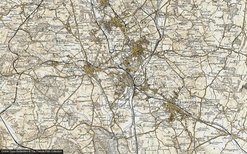 Old Map of Stoke-upon-Trent, 1902 in 1902