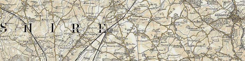 Old map of Stoke Wharf in 1901-1902