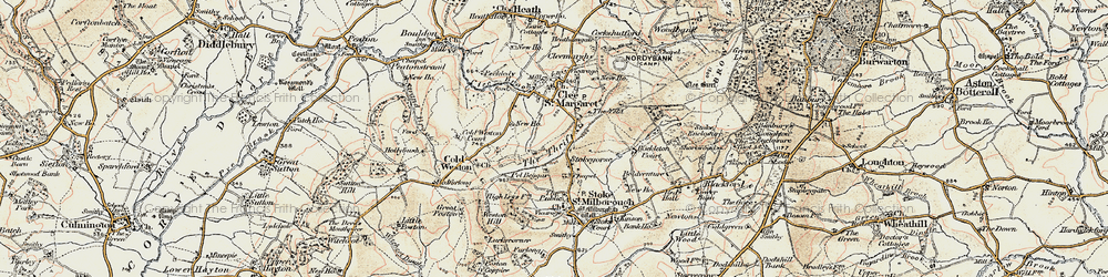 Old map of Stokegorse in 1901-1902