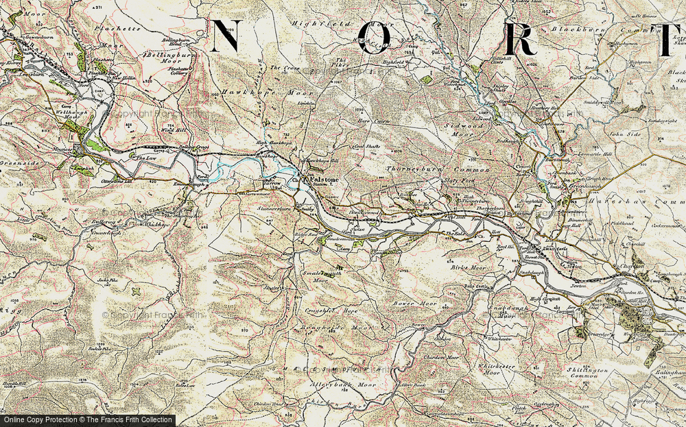 Old Map of Stokoe, 1901-1904 in 1901-1904